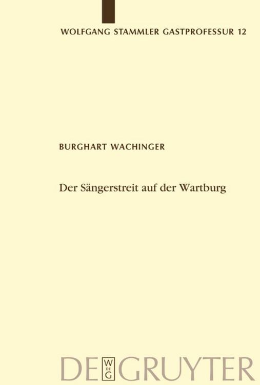 Produktbild: Der S&auml;ngerstreit auf der Wartburg