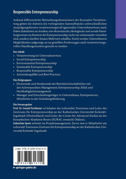 Produktbild: Responsible Entrepreneurship