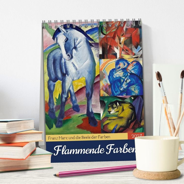 Produktbild: Flammende Farben (Tischkalender 2027 DIN A5 hoch), CALVENDO Monatskalender