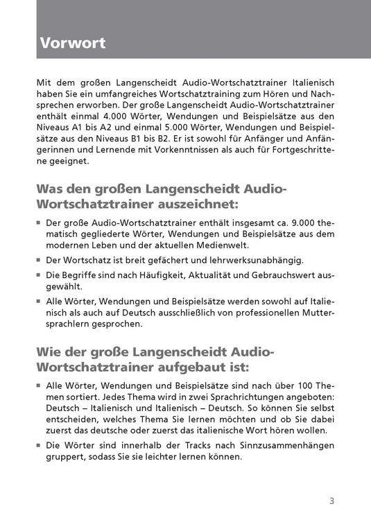 Produktbild: Langenscheidt Der gro&szlig;e Audio-Wortschatztrainer Italienisch