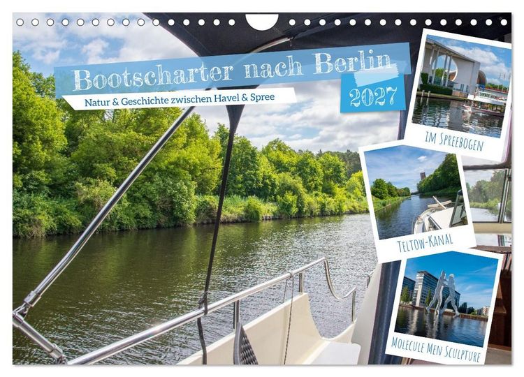 Produktbild: Bootscharter nach Berlin (Wandkalender 2027 DIN A4 quer), CALVENDO Monatskalender