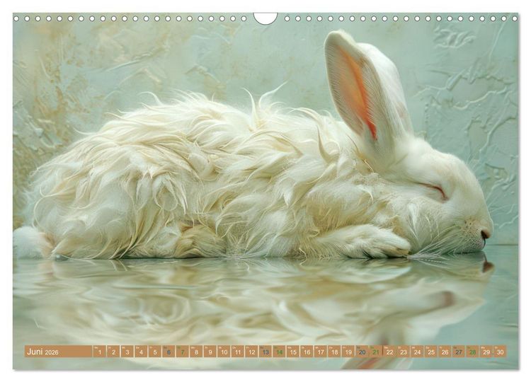 Produktbild: Tierische Tr&auml;umer - Sanft ruhend (Wandkalender 2026 DIN A3 quer), CALVENDO Monatskalender