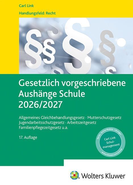 Produktbild: Gesetzlich vorgeschriebene Aush&auml;nge Schule 2026 / 2027