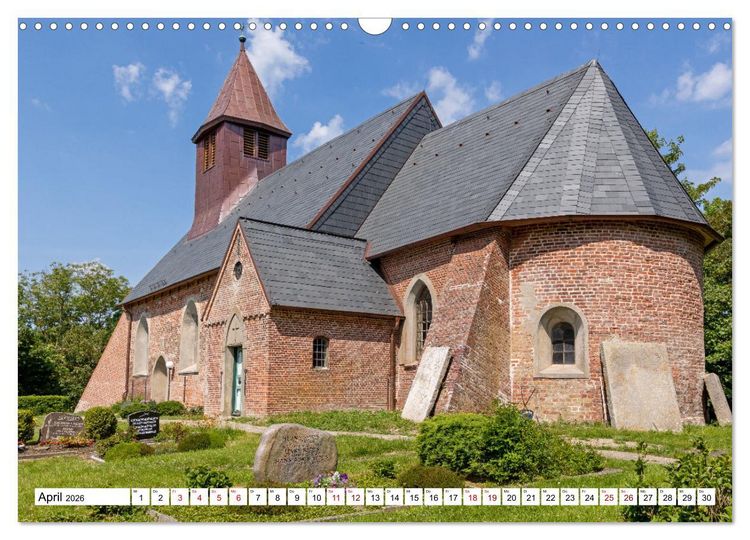 Produktbild: Moin Nordfriesland - Urlaub an der Nordseek&uuml;ste (Wandkalender 2026 DIN A3 quer), CALVENDO Monatskalender