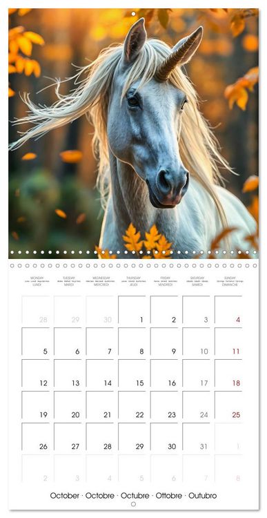 Produktbild: Fairytale Land of AI Unicorns (Wall Calendar 2026 12 &times; 12 Inch) CALVENDO 12 Month Wall Calendar