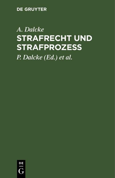 Produktbild: Strafrecht und Strafproze&szlig;