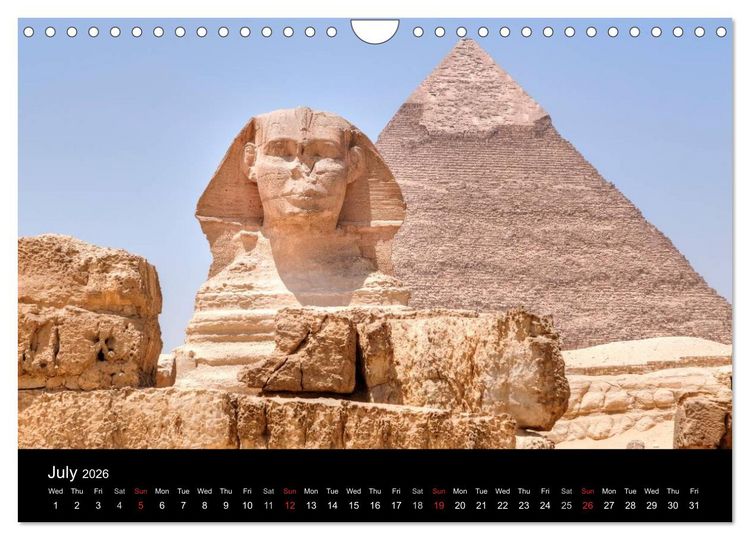 Produktbild: Egypt (Wall Calendar 2026 DIN A4 landscape), CALVENDO 12 Month Wall Calendar