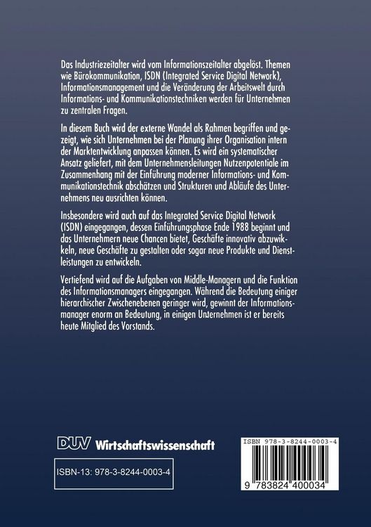 Produktbild: Informationsmanagement in der Organisationsplanung