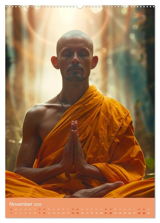 Produktbild: Meditative Stille (hochwertiger Premium Wandkalender 2026 DIN A2 hoch), Kunstdruck in Hochglanz
