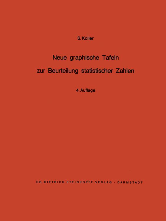 Produktbild: Neue graphische Tafeln zur Beurteilung statistischer Zahlen