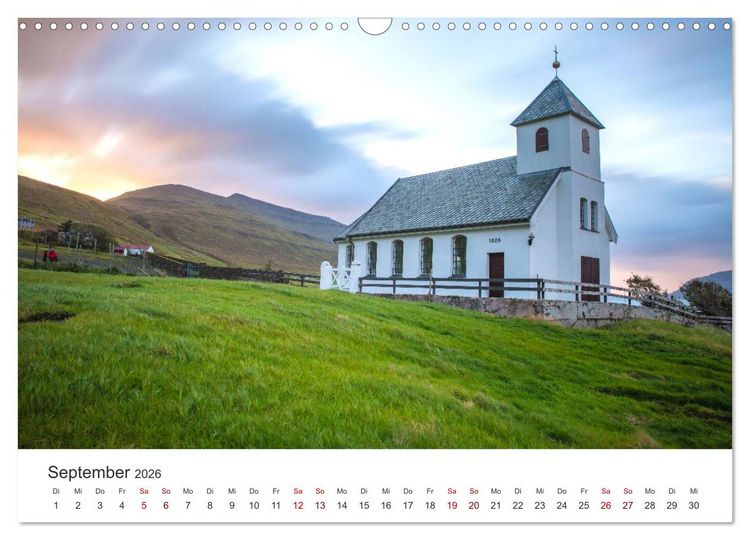Produktbild: Zauber der F&auml;r&ouml;er Inseln (Wandkalender 2026 DIN A3 quer), CALVENDO Monatskalender