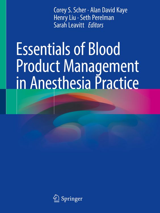 Produktbild: Essentials of Blood Product Management in Anesthesia Practice