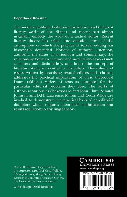 Produktbild: The Theory and Practice of Text-Editing