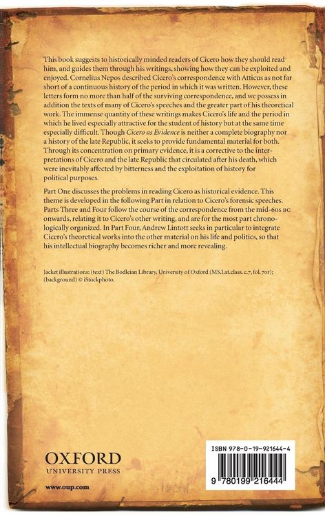 Produktbild: Cicero As Evidence C