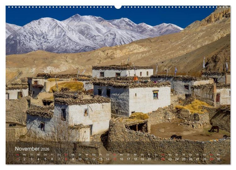Produktbild: Faszinierende Landschaften der Welt: K&ouml;nigreich Mustang (hochwertiger Premium Wandkalender 2026 DIN A2 quer), Kunstdruck in Hochglanz