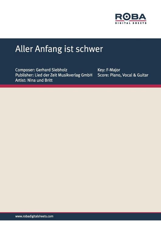 Produktbild: Aller Anfang ist schwer