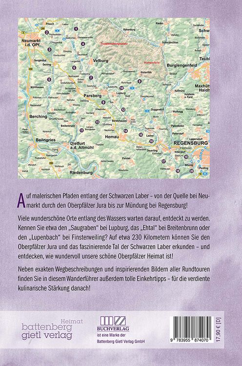 Produktbild: Wanderf&uuml;hrer Oberpf&auml;lzer Jura & Tal der Schwarzen Laber