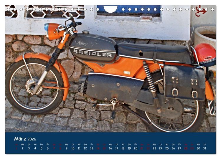 Produktbild: Vintage Mopeds (Wandkalender 2026 DIN A4 quer), CALVENDO Monatskalender