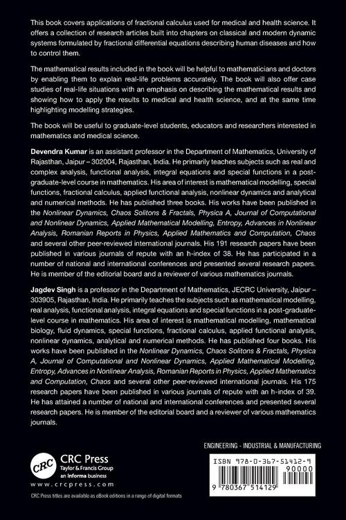 Produktbild: Fractional Calculus in Medical and Health Science