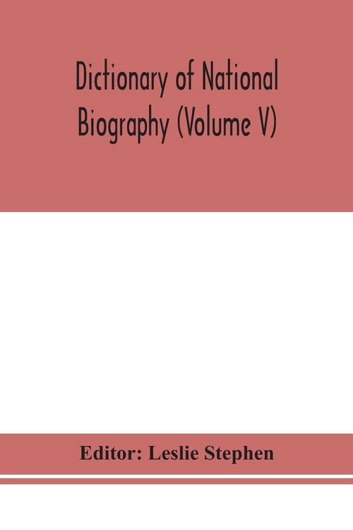 Produktbild: Dictionary Of National Biography (Volume V)