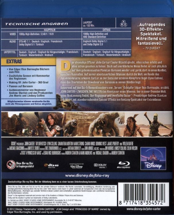 Produktbild: John Carter - Zwischen zwei Welten