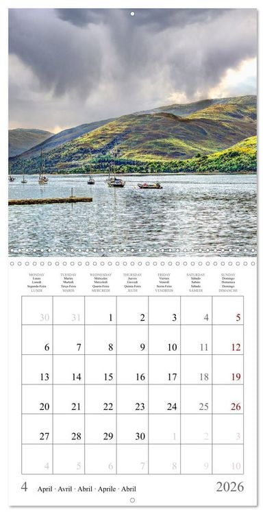 Produktbild: Scotland - Magical landscapes of the Highlands (Wall Calendar 2026 12 &times; 12 Inch) CALVENDO 12 Month Wall Calendar