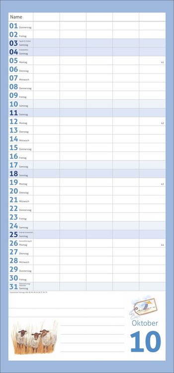 Produktbild: Times&more Schaffner Familienplaner 2026