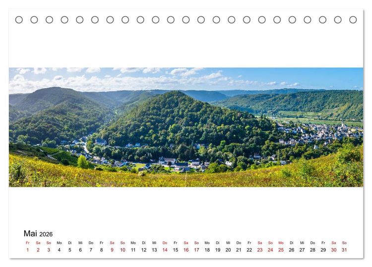 Produktbild: Mosel im Panorama (Tischkalender 2026 DIN A5 quer), CALVENDO Monatskalender