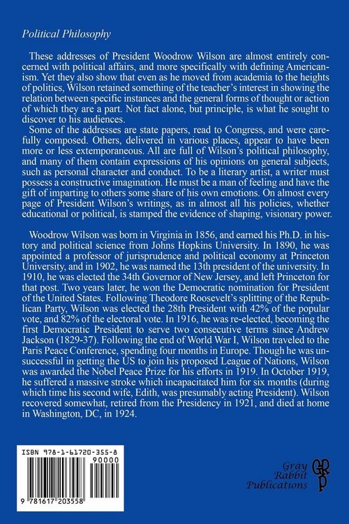 Produktbild: President Wilson's Addresses