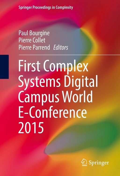 Produktbild: First Complex Systems Digital Campus World E-Conference 2015