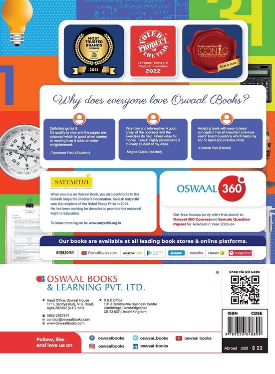 Produktbild: Oswaal CBSE Class 10 Hindi - B Question Bank 2023-24 Book