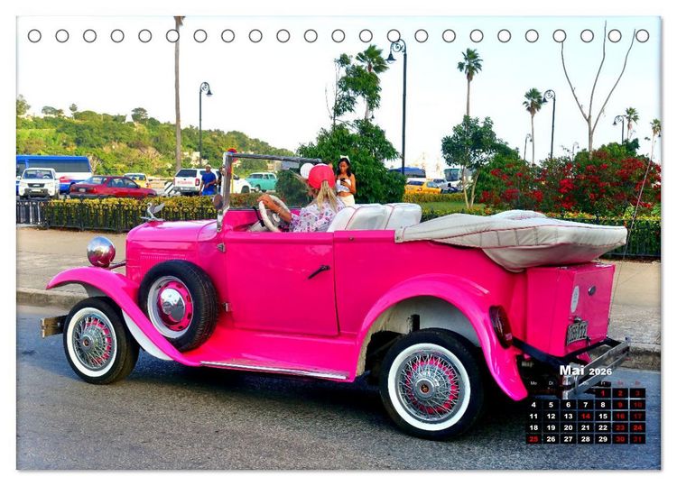 Produktbild: Pink Lady - Ford Modell A in Havanna (Tischkalender 2026 DIN A5 quer), CALVENDO Monatskalender