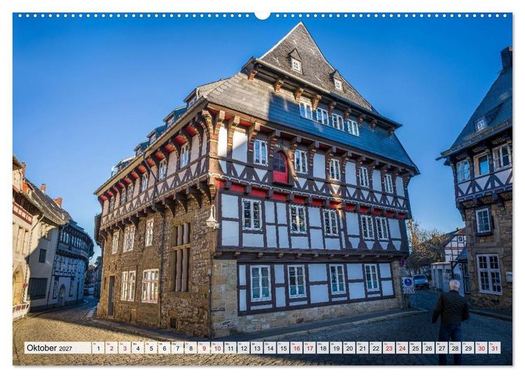 Produktbild: Goslar - Zwischen Fachwerk und Welterbe (Wandkalender 2027 DIN A2 quer), CALVENDO Monatskalender