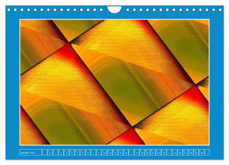 Produktbild: Art abstrait et contemporain (Calendrier mural 2026 DIN A4 vertical), CALVENDO calendrier mensuel