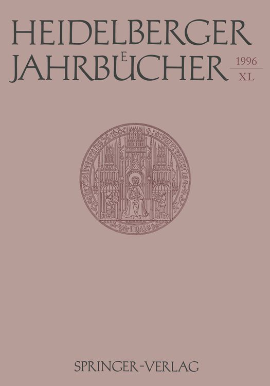 Produktbild: Heidelberger Jahrb&uuml;cher