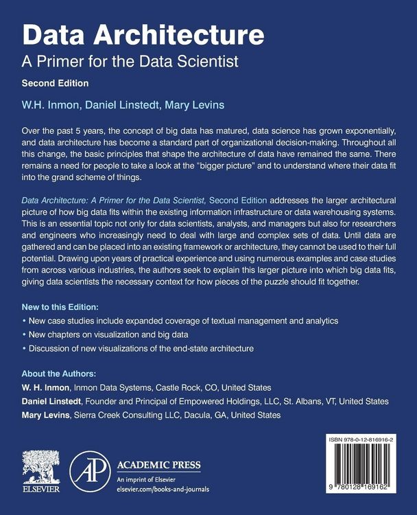 Produktbild: Linstedt, D: Data Architecture: A Primer for the Data Scient