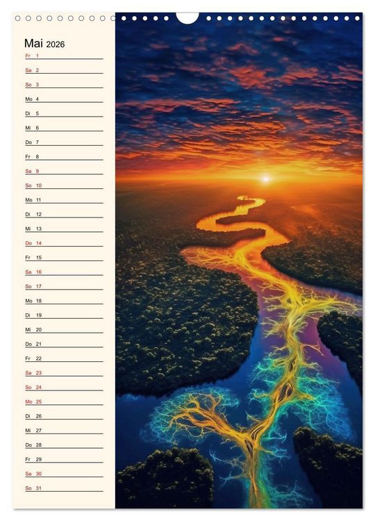 Produktbild: Von oben und unten (Wandkalender 2026 DIN A3 hoch), CALVENDO Monatskalender