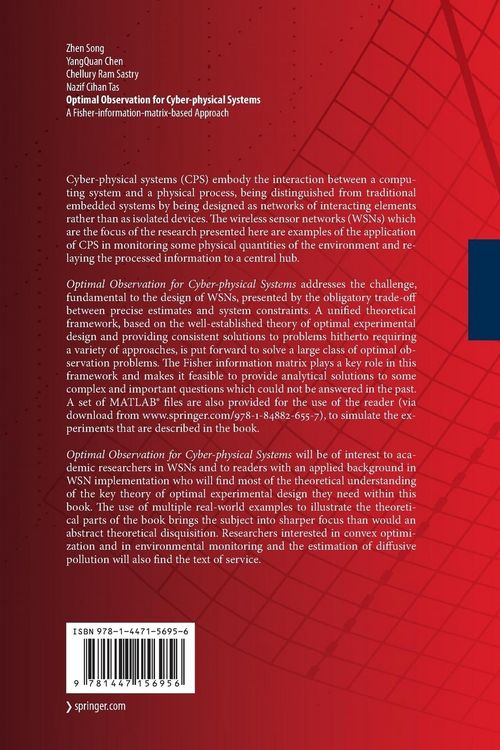 Produktbild: Optimal Observation for Cyber-physical Systems