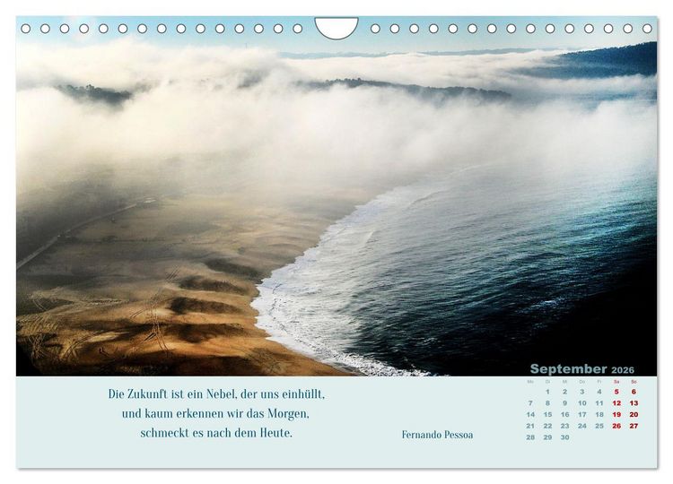 Produktbild: Nebelfarben. Ein poetischer Spaziergang (Wandkalender 2026 DIN A4 quer), CALVENDO Monatskalender