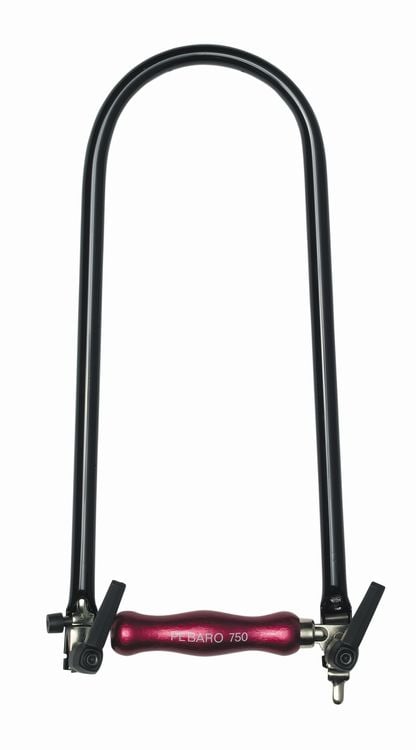 Produktbild: PEBARO 750K - Profi-Laubs&auml;ge, Laubs&auml;gebogen mit verstellbarem Kunststoff-Spannhebel, Ausladung 320mm