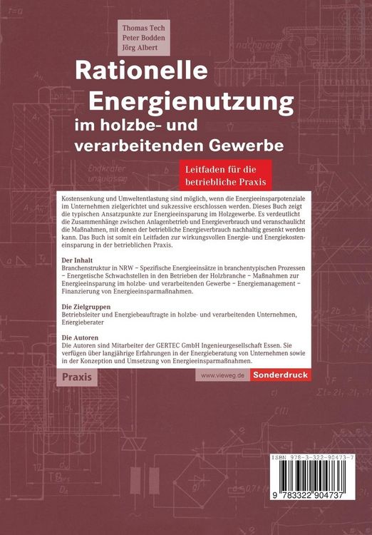 Produktbild: Rationelle Energienutzung im holzbe- und verarbeitenden Gewerbe