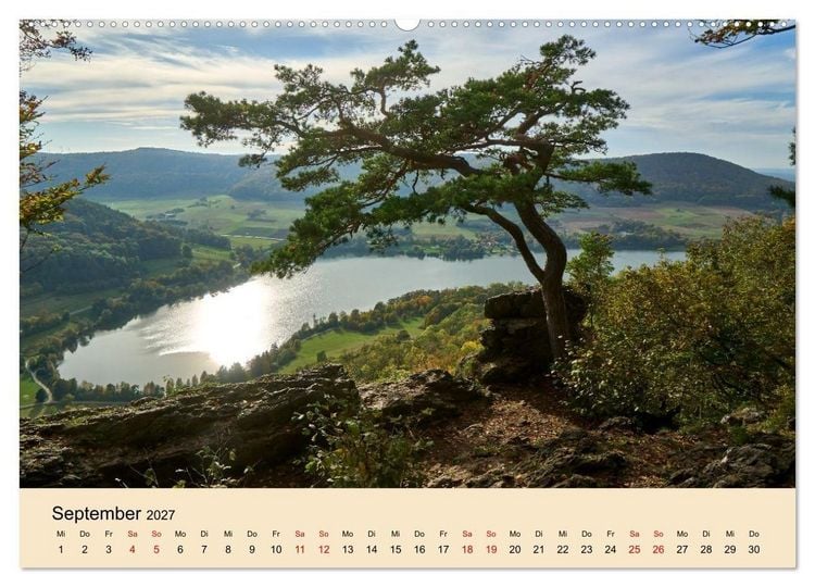 Produktbild: Franken - eine Region voller Naturwunder (Wandkalender 2027 DIN A2 quer), CALVENDO Monatskalender