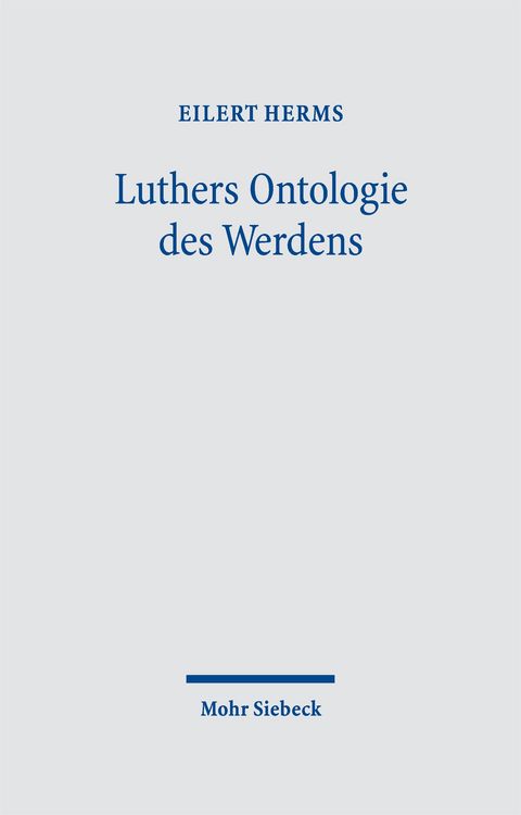 Produktbild: Luthers Ontologie des Werdens