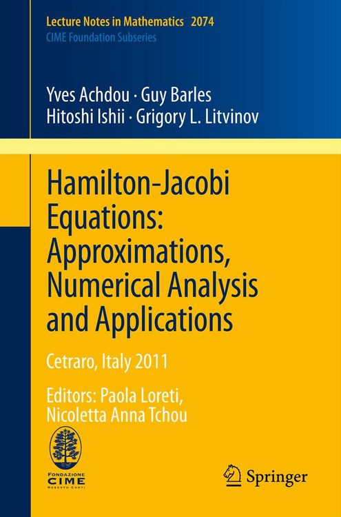 Produktbild: Hamilton-Jacobi Equations: Approximations, Numerical Analysis and Applications