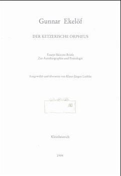 Produktbild: Der ketzerische Orpheus