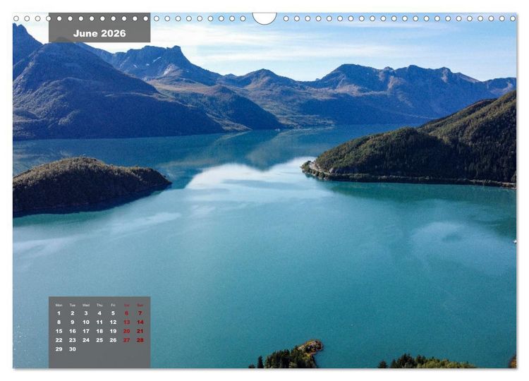 Produktbild: Bird's eye view of Norway (Wall Calendar 2026 DIN A3 landscape), CALVENDO 12 Month Wall Calendar