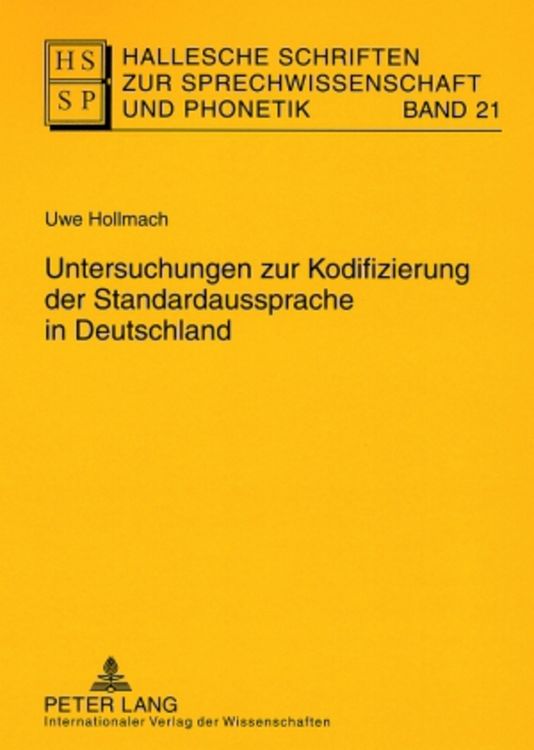 Produktbild: Untersuchungen zur Kodifizierung der Standardaussprache in Deutschland
