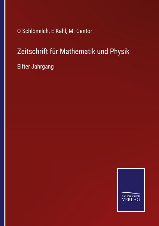 Produktbild: Zeitschrift f&uuml;r Mathematik und Physik