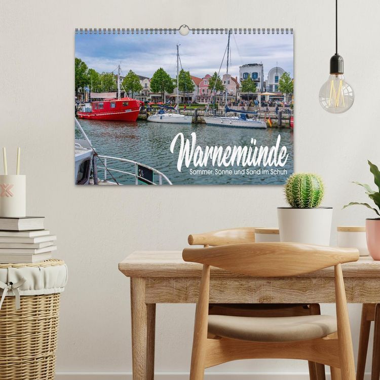 Produktbild: Warnem&uuml;nde - Sommer, Sonne und Sand im Schuh (Wandkalender 2026 DIN A3 quer), CALVENDO Monatskalender