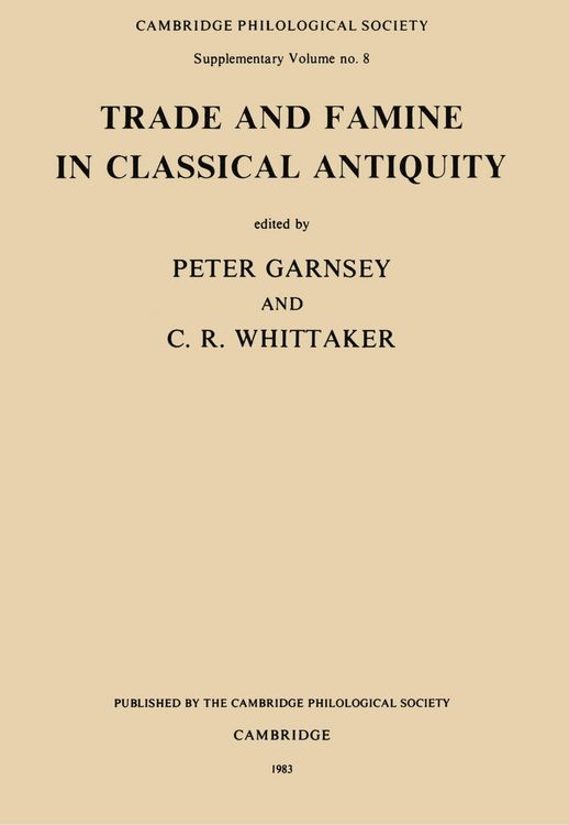 Produktbild: Trade and Famine in Classical Antiquity